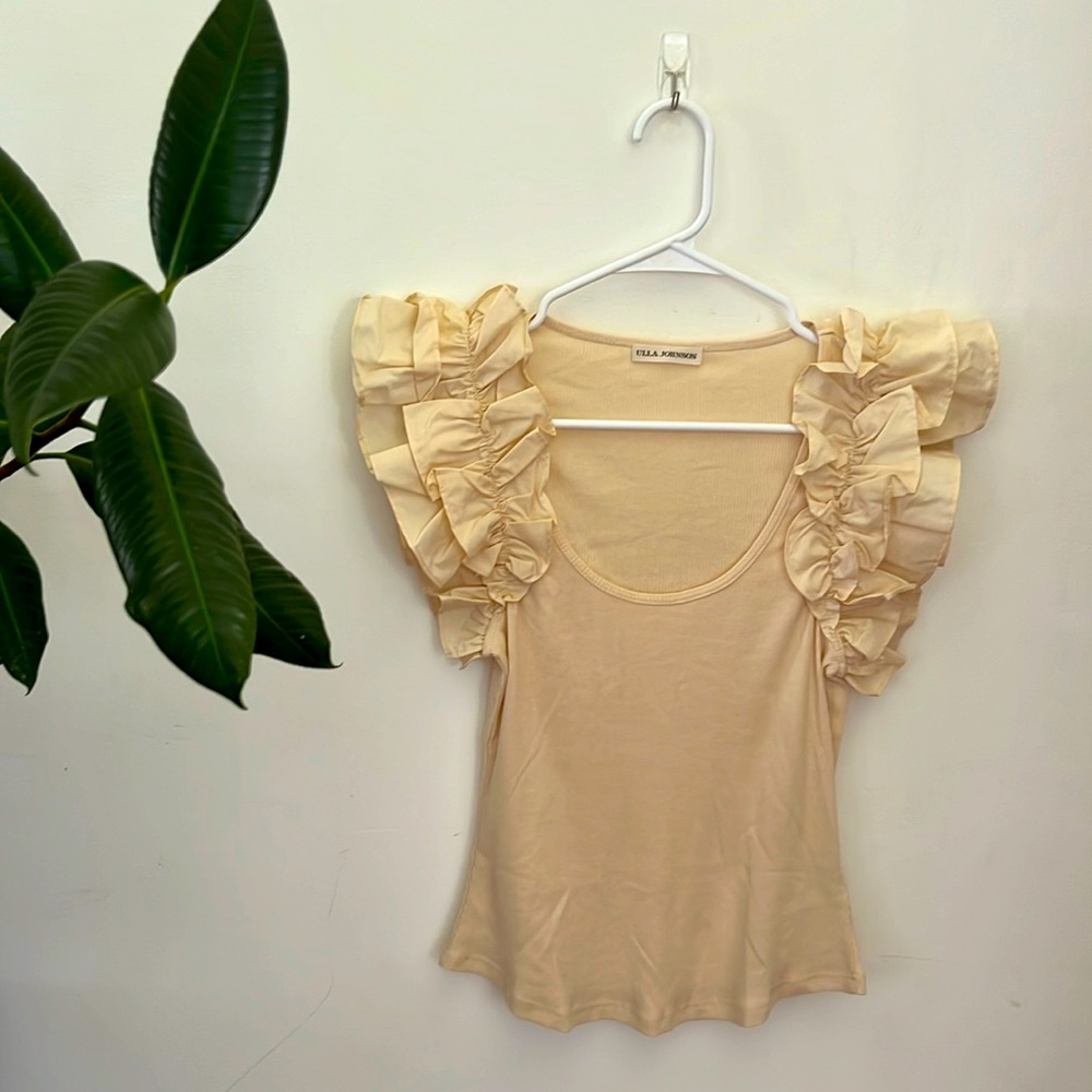 ULLA JOHNSON Scoop Neck Tee